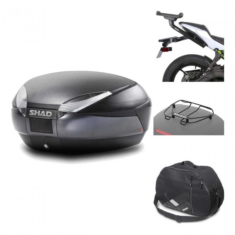 Rear trunk + mounting hardware + accessories  SH48 DARK GREY PREMIUM