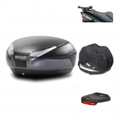 Rear trunk + mounting hardware + accessories  SH48 DARK GREY PREMIUM