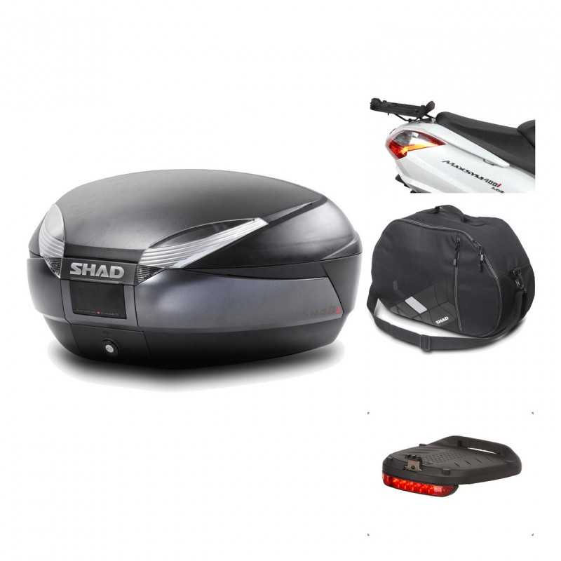 Rear trunk + mounting hardware + accessories  SH48 DARK GREY PREMIUM