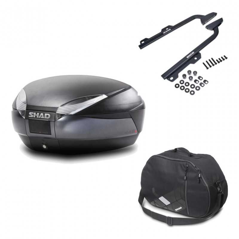 Back trunk + big top fitting + internal bag  SH48 DARK GREY PREMIUM