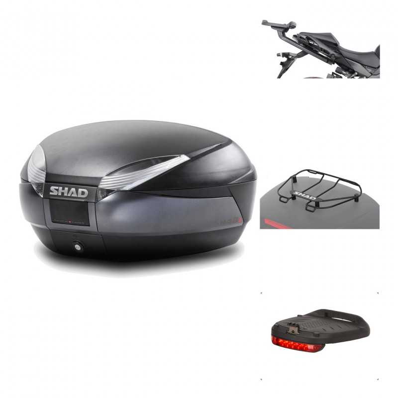 Rear trunk + mounting hardware + accessories  SH48 DARK GREY PREMIUM