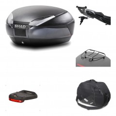 Rear trunk + mounting hardware + accessories  SH48 DARK GREY PREMIUM