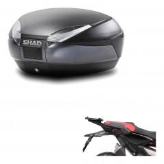 SHAD Baul trasero + herraje montaje SH48 DARK GREY PREMIUM KIT-190266