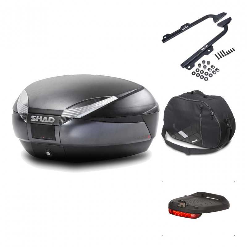 Rear trunk + mounting hardware + accessories  SH48 DARK GREY PREMIUM