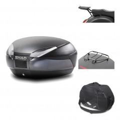 Rear trunk + mounting hardware + accessories  SH48 DARK GREY PREMIUM