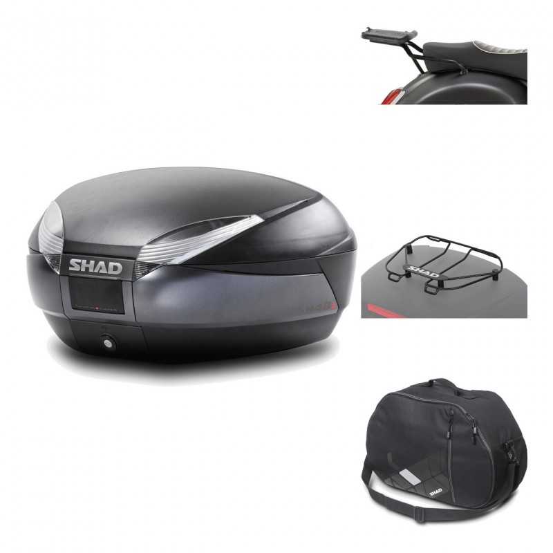 Rear trunk + mounting hardware + accessories  SH48 DARK GREY PREMIUM