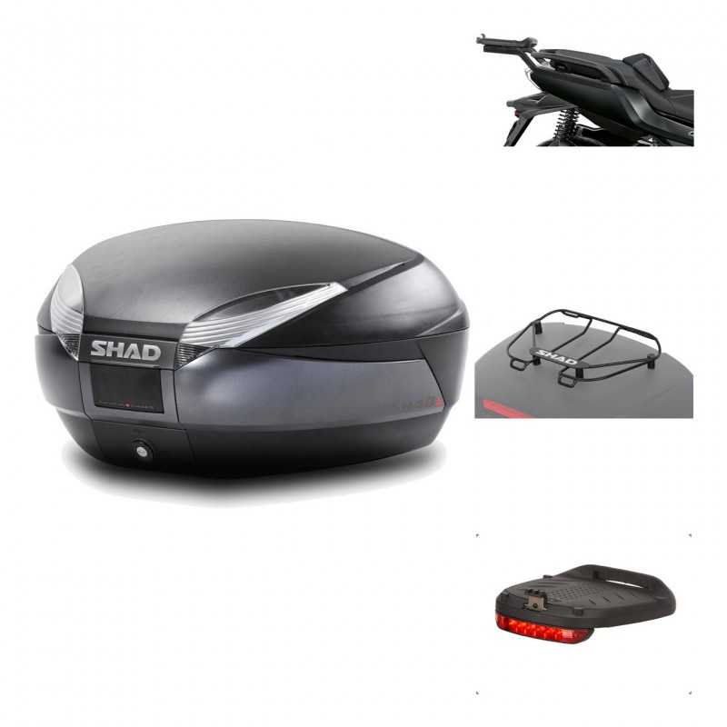 Rear trunk + mounting hardware + accessories  SH48 DARK GREY PREMIUM