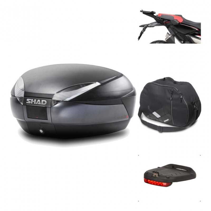 Rear trunk + mounting hardware + accessories  SH48 DARK GREY PREMIUM