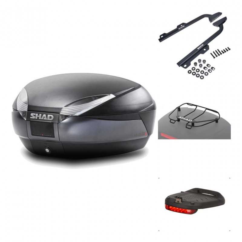 Rear trunk + mounting hardware + accessories  SH48 DARK GREY PREMIUM
