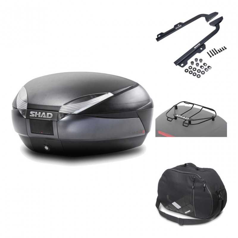 Rear trunk + mounting hardware + accessories  SH48 DARK GREY PREMIUM