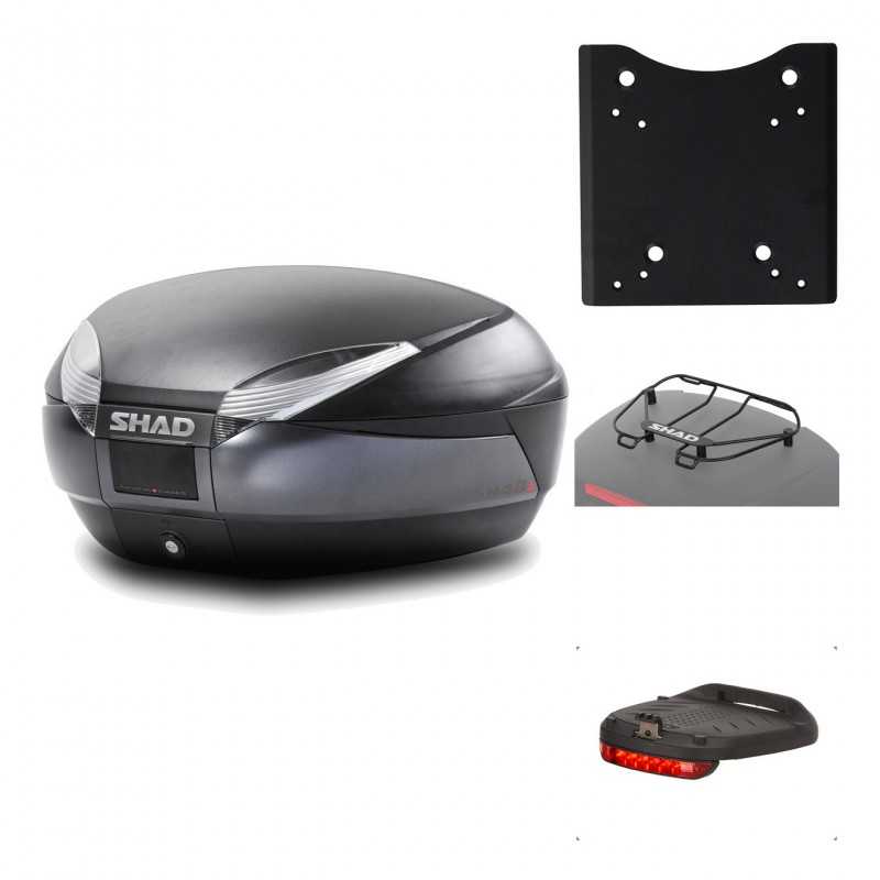 Rear trunk + mounting hardware + accessories  SH48 DARK GREY PREMIUM