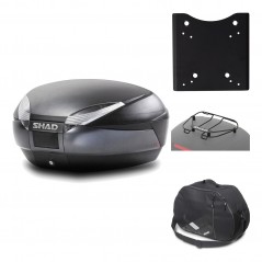 Rear trunk + mounting hardware + accessories  SH48 DARK GREY PREMIUM