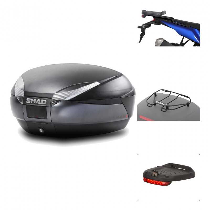 Rear trunk + mounting hardware + accessories  SH48 DARK GREY PREMIUM