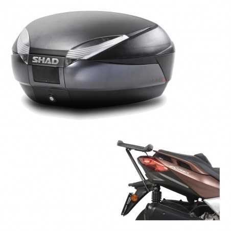 SHAD Baul trasero + herraje montaje SH48 DARK GREY PREMIUM KIT-190674