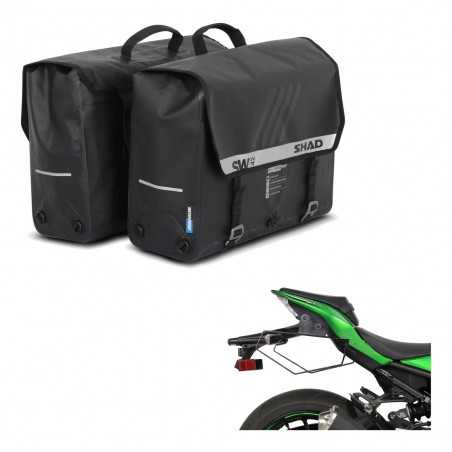 SHAD Alforjas semirrigidas laterales + herraje maletas SW42 KIT-191075