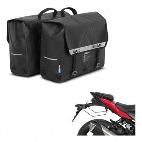 SHAD Alforjas semirrigidas laterales + herraje maletas SW42 KIT-191076