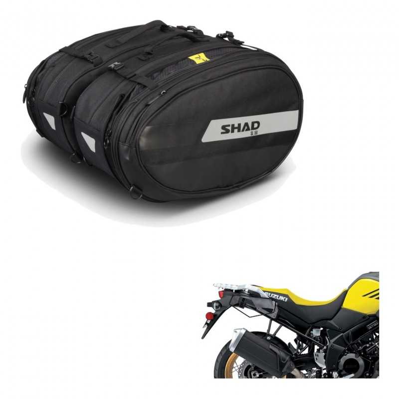 Semi-rigid side saddlebags + side fitting  SL 58