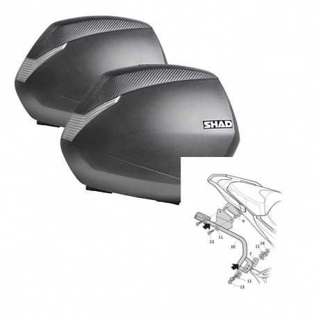 SHAD Maletas laterales + herraje 3p SH36 SH 36 KIT-190729