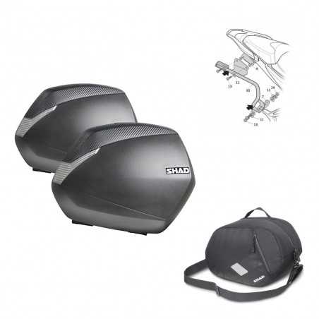 SHAD Maletas laterales + herraje 3p bolsa interna SH36 SH 36 KIT-190730