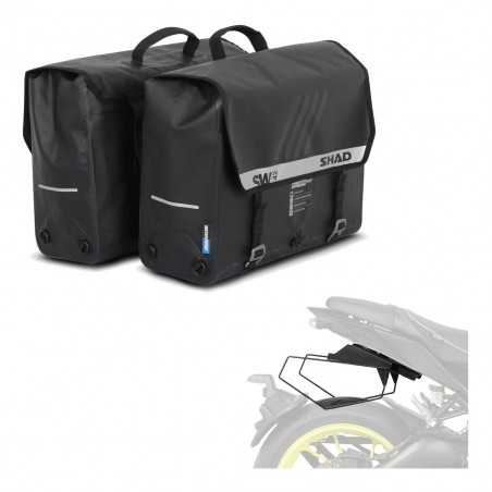 SHAD Alforjas semirrigidas laterales + herraje maletas SW42 KIT-191079