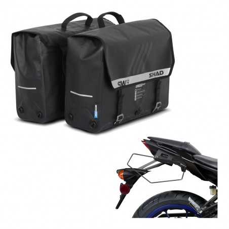 SHAD Alforjas semirrigidas laterales + herraje maletas SW42 KIT-191082