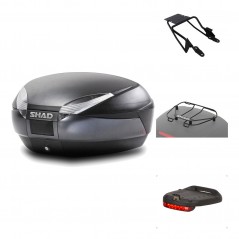 Rear trunk + mounting hardware + accessories  SH48 DARK GREY PREMIUM