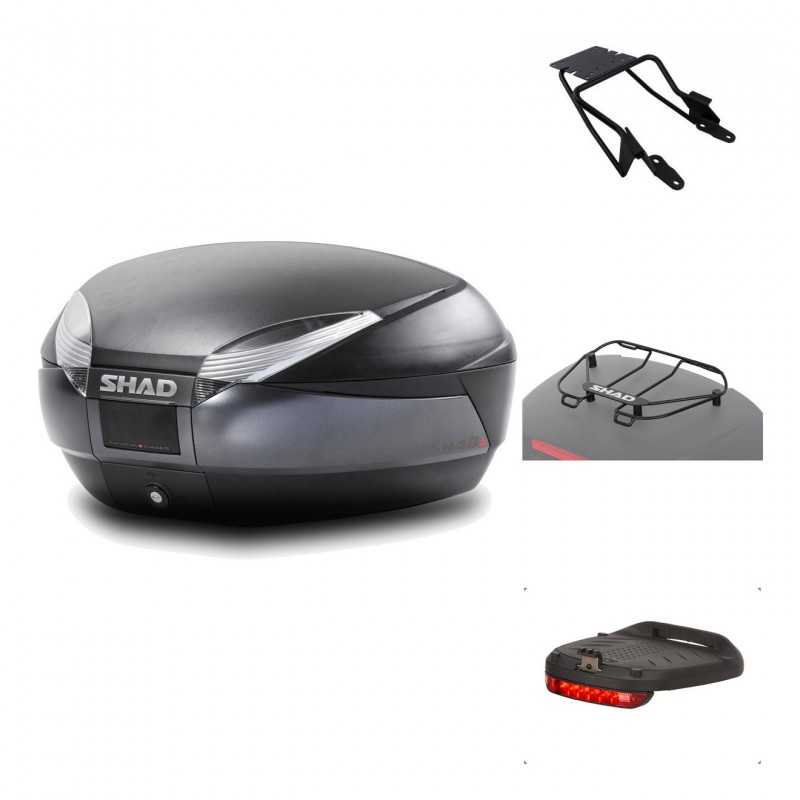 Rear trunk + mounting hardware + accessories  SH48 DARK GREY PREMIUM