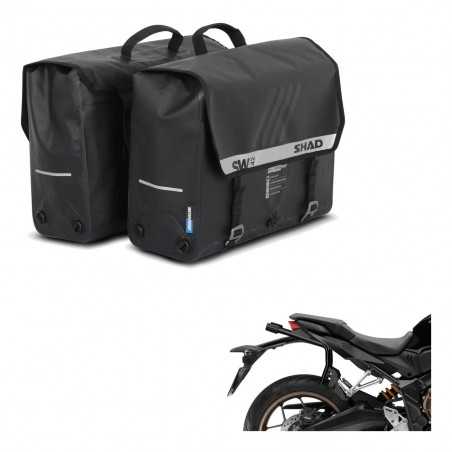 SHAD Alforjas semirrigidas laterales + herraje maletas SW42 KIT-191084