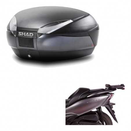 SHAD Baul trasero + herraje montaje SH48 DARK GREY PREMIUM KIT-190634