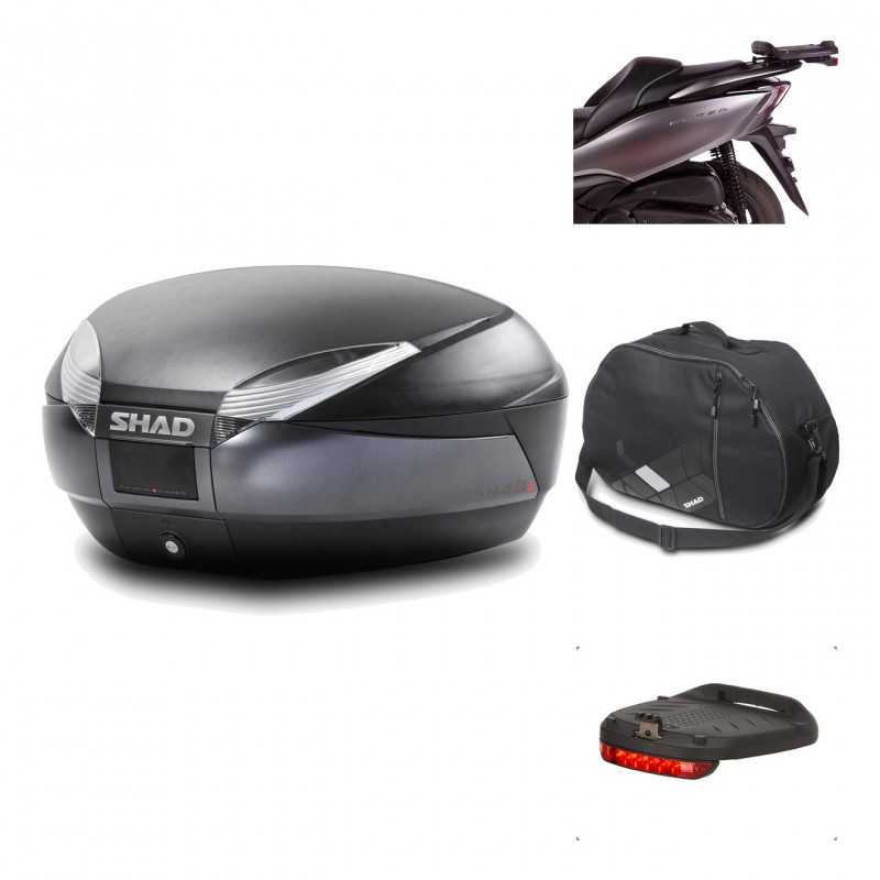 Rear trunk + mounting hardware + accessories  SH48 DARK GREY PREMIUM