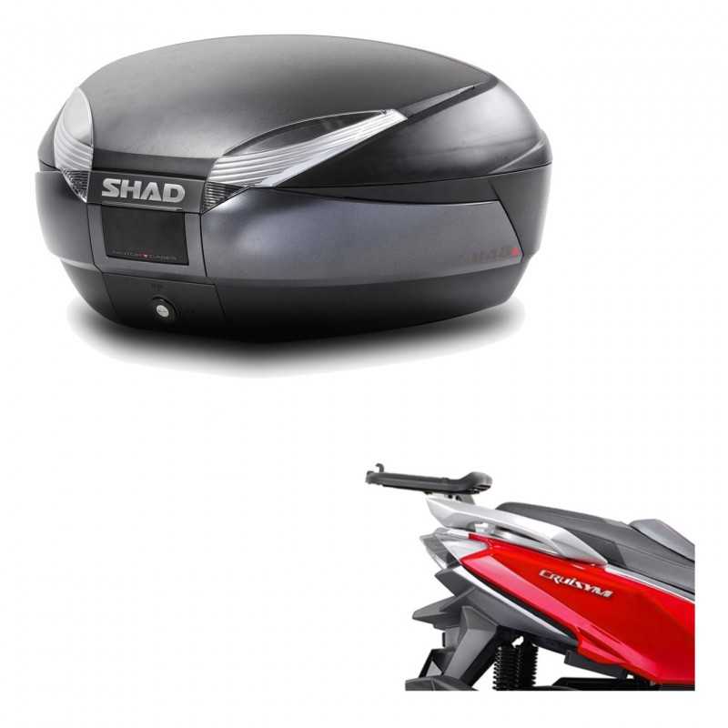 SHAD Baul trasero + herraje montaje SH48 DARK GREY PREMIUM KIT-190690