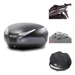Rear trunk + mounting hardware + accessories  SH48 DARK GREY PREMIUM
