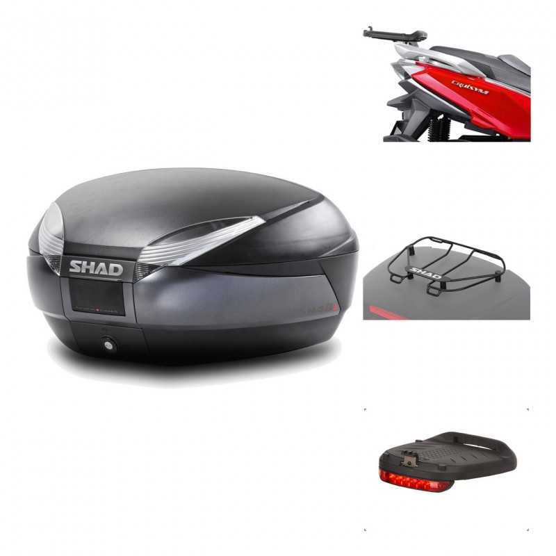 Rear trunk + mounting hardware + accessories  SH48 DARK GREY PREMIUM