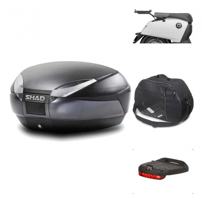 Rear trunk + mounting hardware + accessories  SH48 DARK GREY PREMIUM