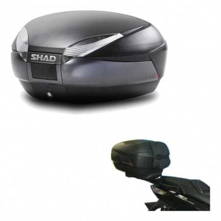 SHAD Baul trasero + herraje montaje SH48 DARK GREY PREMIUM KIT-190650