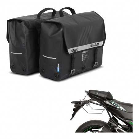SHAD Alforjas semirrigidas laterales + herraje maletas SW42 KIT-191063