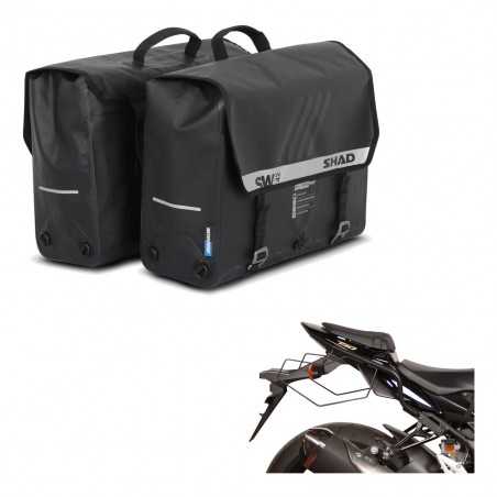 SHAD Alforjas semirrigidas laterales + herraje maletas SW42 KIT-191064