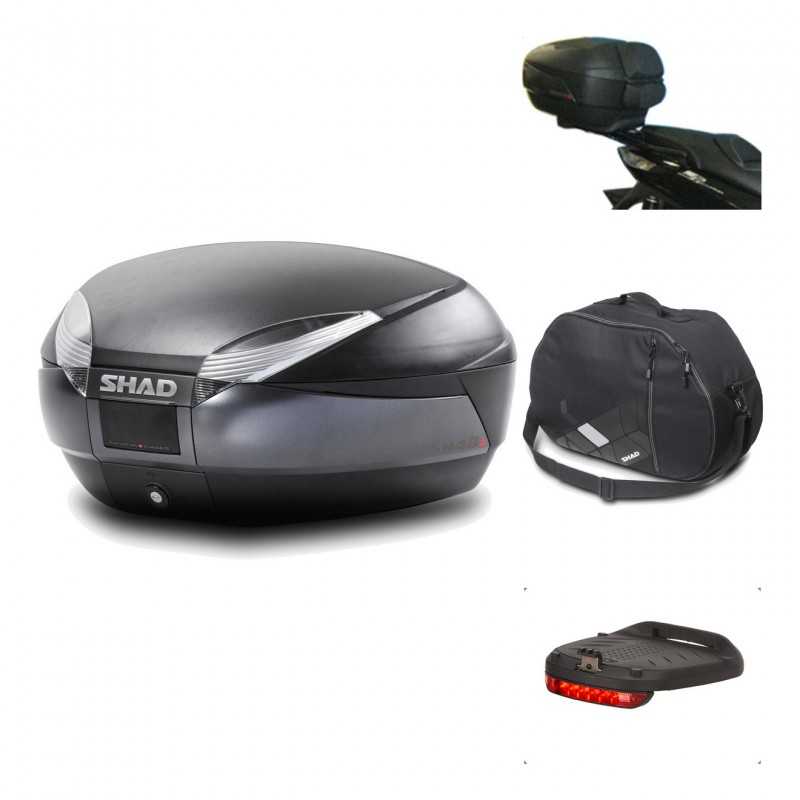 Rear trunk + mounting hardware + accessories  SH48 DARK GREY PREMIUM