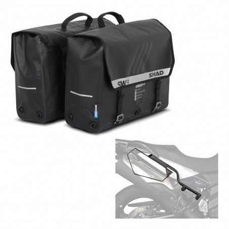 SHAD Alforjas semirrigidas laterales + herraje maletas SW42 KIT-191065