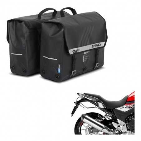 SHAD Alforjas semirrigidas laterales + herraje maletas SW42 KIT-191069
