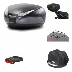 Rear trunk + mounting hardware + accessories  SH48 DARK GREY PREMIUM