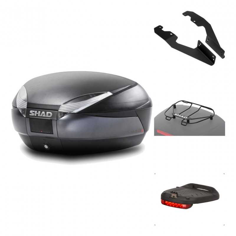 Rear trunk + mounting hardware + accessories  SH48 DARK GREY PREMIUM