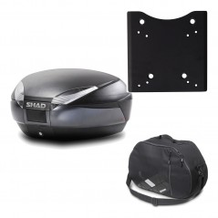 Back trunk + top fitting + internal bag  SH48 DARK GREY PREMIUM