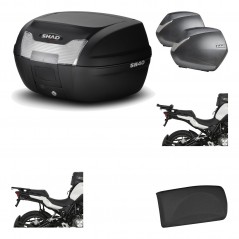 Lateral cases + back trunk + big top fitting + passenger support + 3p hardware  