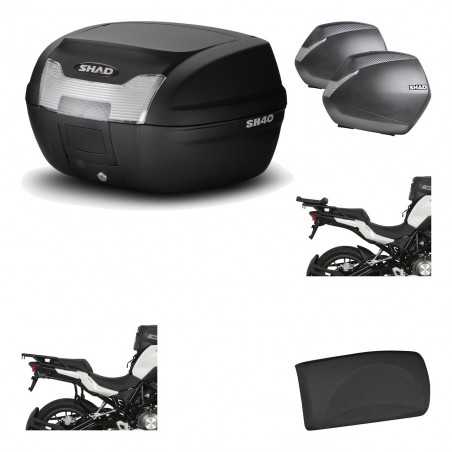 SHAD Maletas laterales + baul trasero herraje montaje respaldo de pasajero 3p SH40 SH 40 2011 SH36 36 KIT-191570