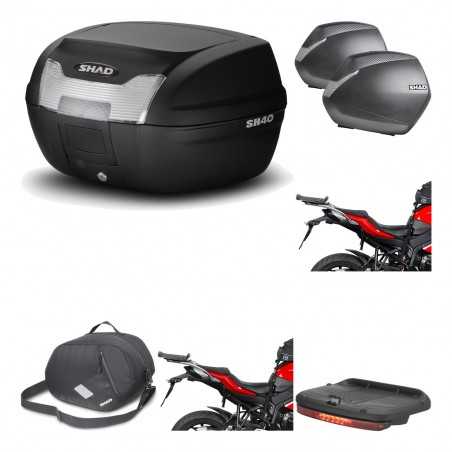 SHAD Maletas laterales + baul trasero herraje montaje accesorios 3p SH40 SH 40 2011 SH36 36 KIT-191371