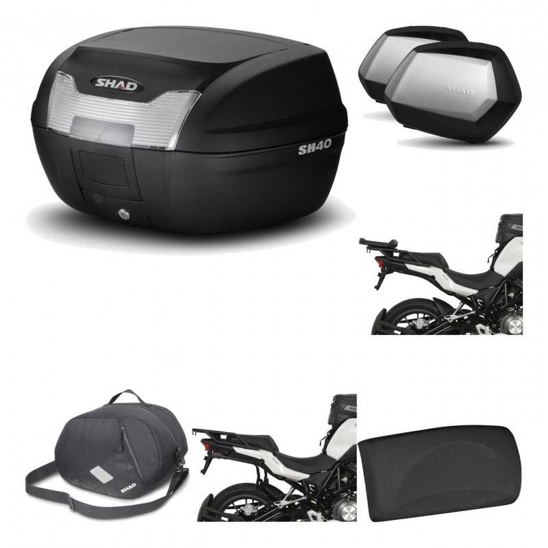 SHAD Maletas laterales + baul trasero herraje montaje accesorios 3p SH40 SH 40 2011 SC SH35 PREMIUM KIT-191573