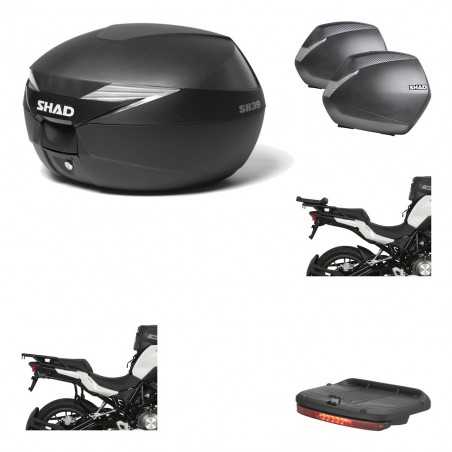 SHAD Maletas laterales + baul trasero herraje montaje luz de freno 3p SH39 SH 39 SH36 36 KIT-191324
