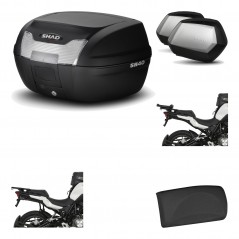 Lateral cases + back trunk + big top fitting + passenger support + 3p hardware  