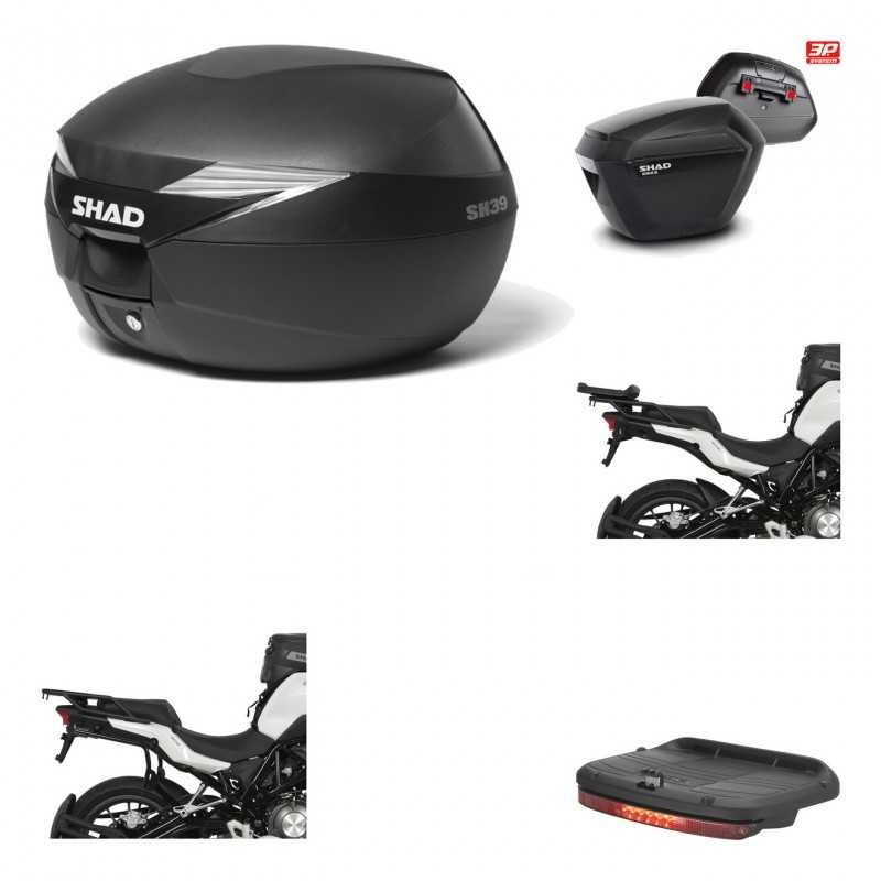 SHAD Maletas laterales + baul trasero herraje montaje luz de freno 3p SH39 SH 39 SH23 KIT-191325